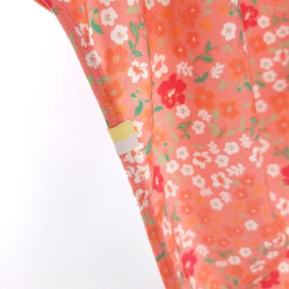Summersalt Deep V HOP Orange Floral Womens One Piece Swim Bathing Suit Size 2 - Picture 9 of 12